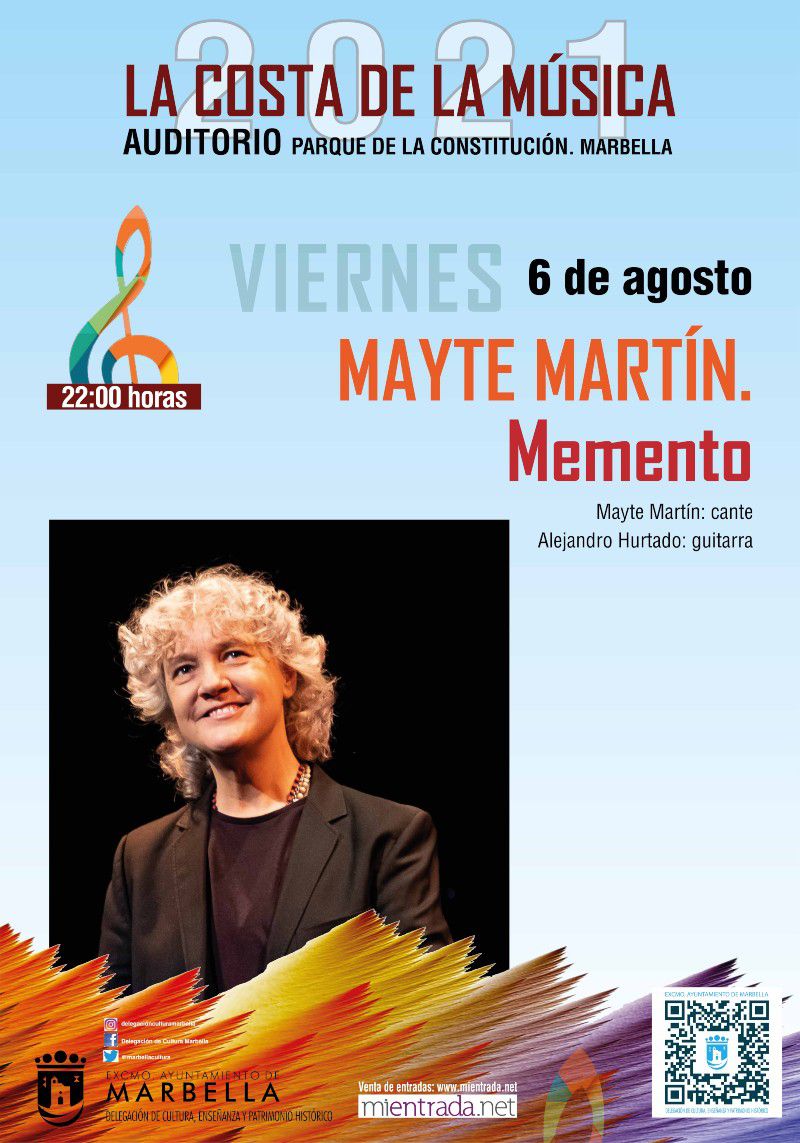[06 Ago 2021] - MAYTE MARÍN (Música / Conciertos, Cultura y Enseñanza) Auditorio del Parque de la Constitución