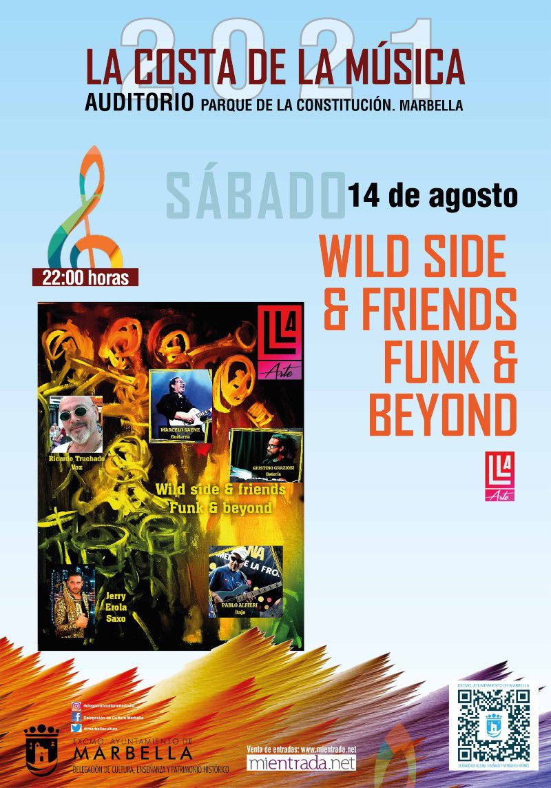 [14 Ago 2021] - WILD SIDE &amp; FRIENDS FUNK &amp; BEYOND (Música / Conciertos, Cultura y Enseñanza) Auditorio del Parque de la Constitución