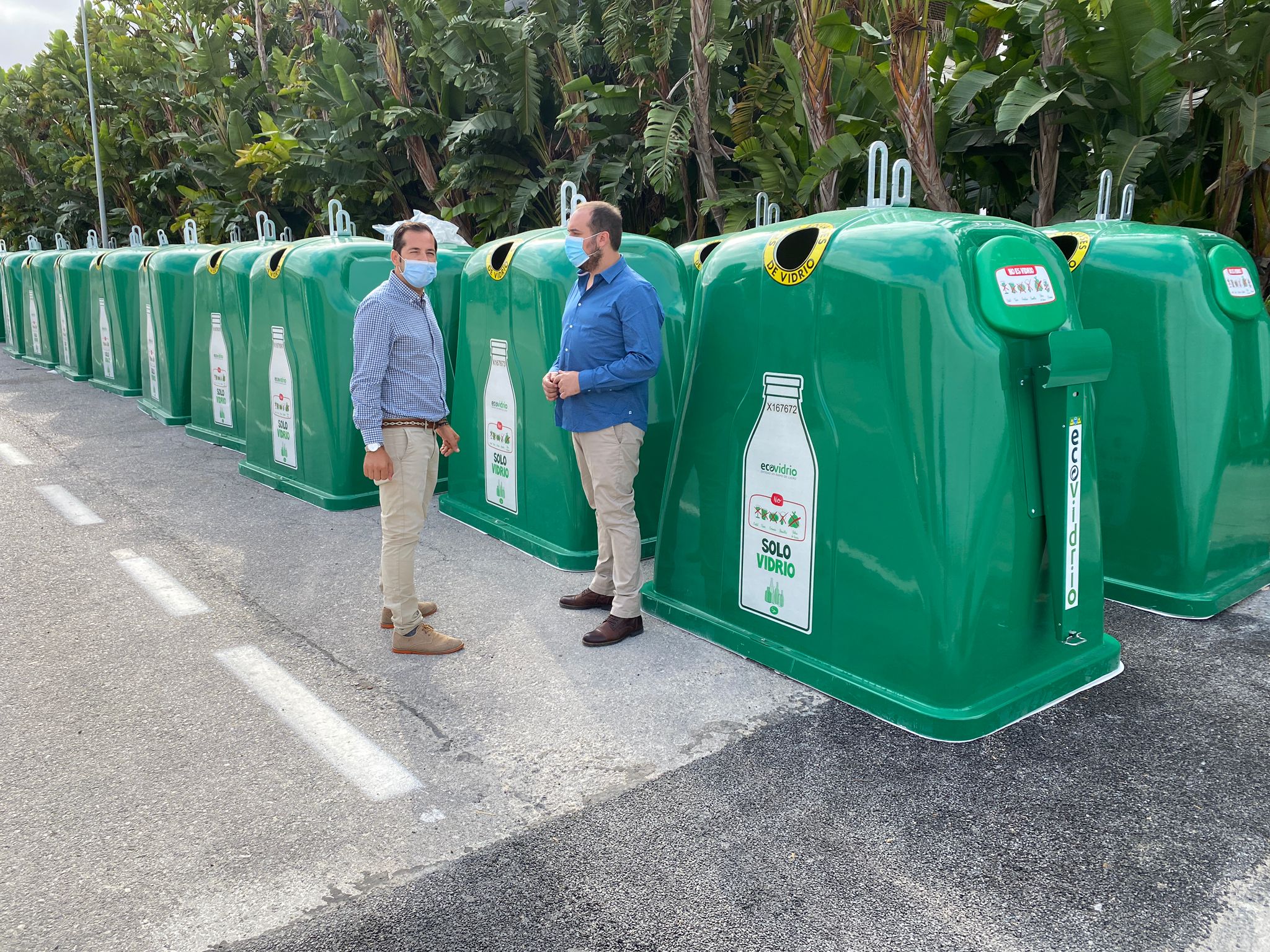EL SERVICIO DE RECOGIDA DE VIDRIO SE INCREMENTA CON LA INSTALACIÓN DE 26 NUEVOS CONTENEDORES