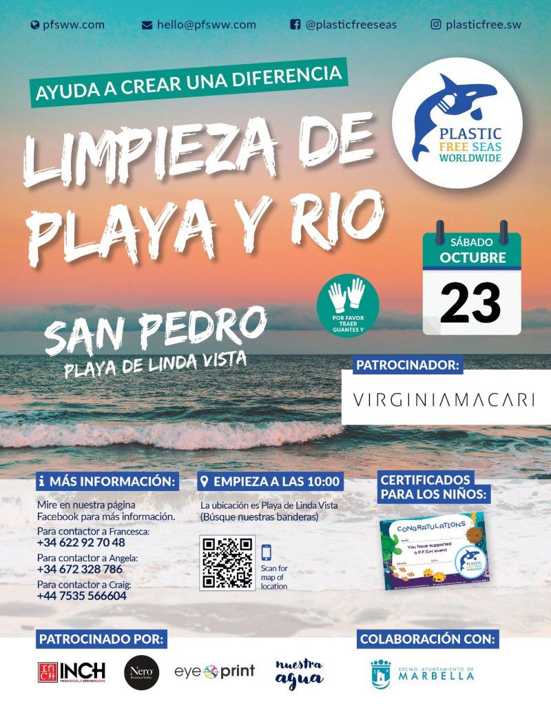 [23 Oct 2021] - LIMPIEZA DE PLAYA Y RIO: PLAYA DE LINDA VISTA (Otros, Medioambiente)