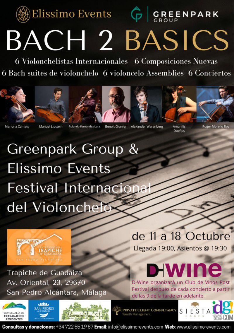 Festival Internacional de Violonchelo: Bach 2 Basics