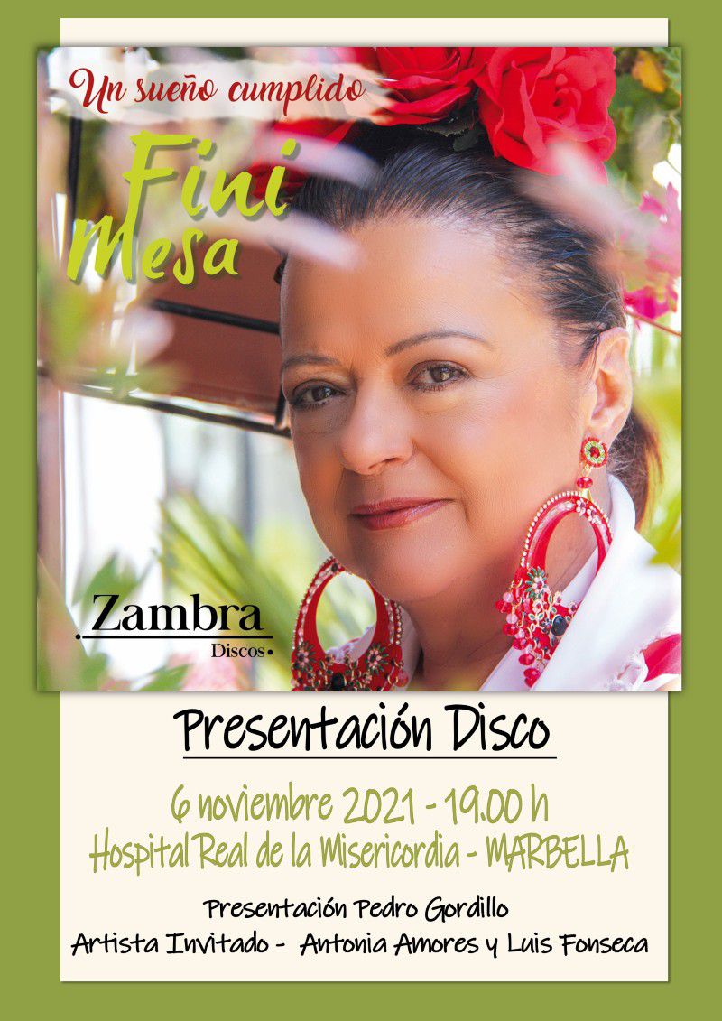 [06 Nov 2021] - FINI MESA: &quot;UN SUEÑO CUMPLIDO&quot;  (Música / Conciertos, Conferencias, Cultura y Enseñanza) Centro Cultural Hospital Real de la Misericordia