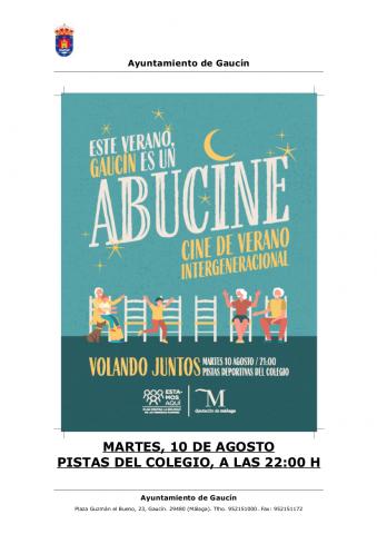 CINE DE VERANO INTERGENERACIONAL.