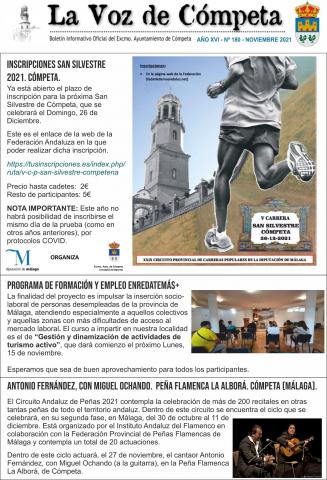 LA VOZ DE CÓMPETA. NOVIEMBRE 2021