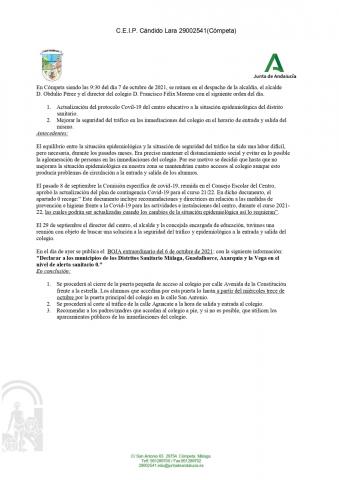 REUNIÓN 7 DE OCTUBRE CÁNDIDO LARA - AYUNTAMIENTO