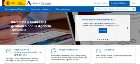 LA AGENCIA TRIBUTARIA PONE EN MARCHA SU NUEVA WEB PARA OFRECER MÁS AGILIDAD Y COMODIDAD AL CONTRIBUYENTE EN SUS GESTIONES POR INTERNET