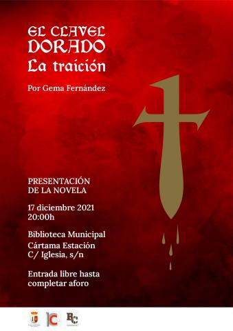 LA  AUTORA GEMA FERNÁNDEZ PRESENTARÁ SU NOVELA &#039;EL CLAVEL DORADO. LA TRAICIÓN&#039; EN LA BIBLIOTECA DE ESTACIÓN DE CÁRTAMA