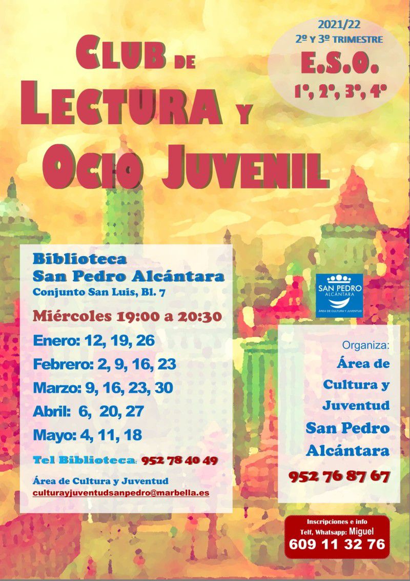 Club de lectura y ocio para ESO
