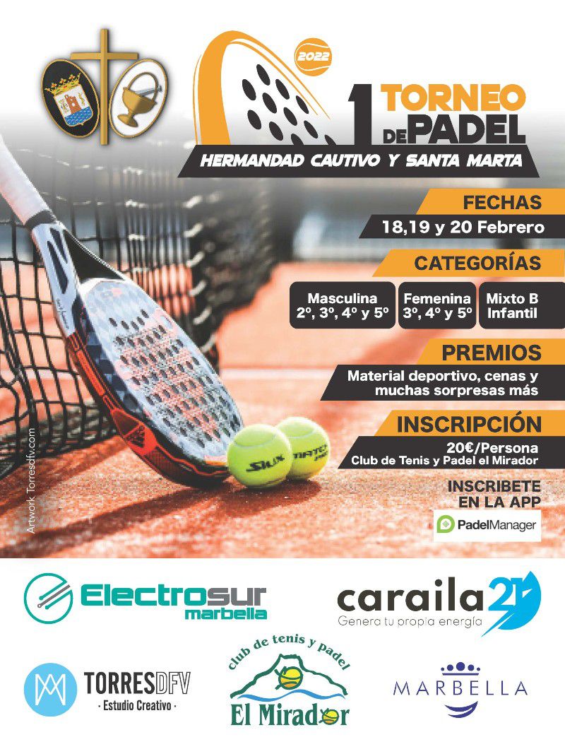 [19 Feb 2022] - 1 TORNEO DE PADEL HERMANDAD CAUTIVO Y SANTA MARTA (Deportes, Deportes)