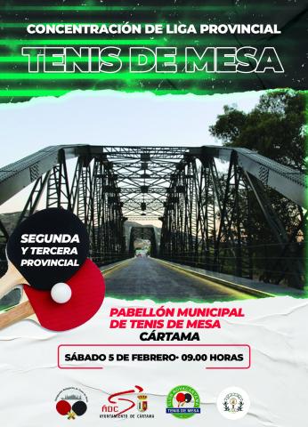 CÁRTAMA SERÁ SEDE ESTE SÁBADO DE UNA CONCENTRACIÓN DE LIGA PROVINCIAL DE TENIS DE MESA