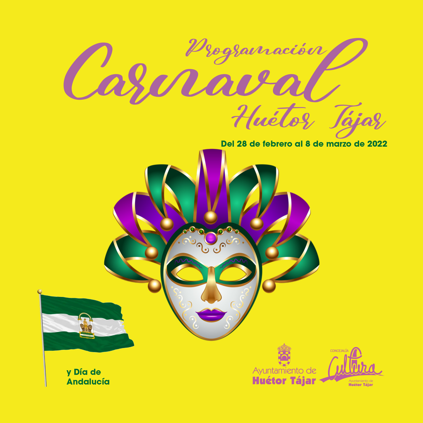 El Ayuntamiento de Huétor Tájar presenta la programación de Carnaval