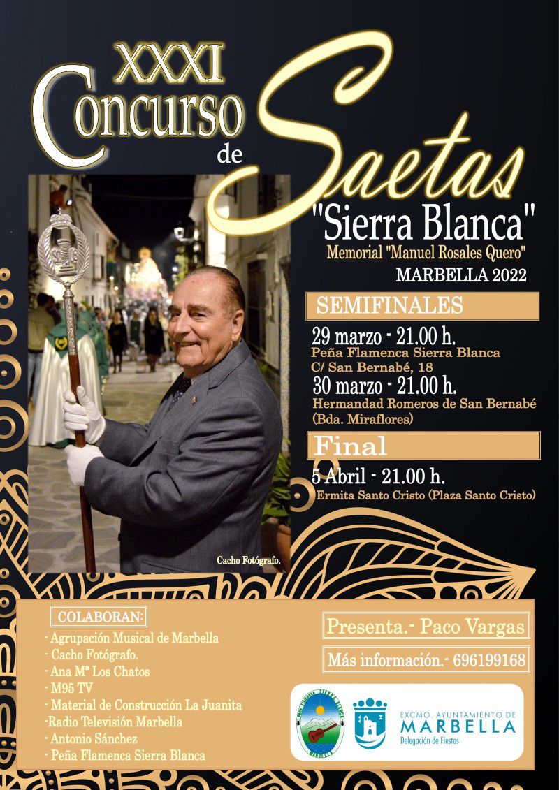[05 Abr 2022] - XXXI CONCURSO DE SAETAS &quot;SIERRA BLANCA&quot; (Concursos, Fiestas)