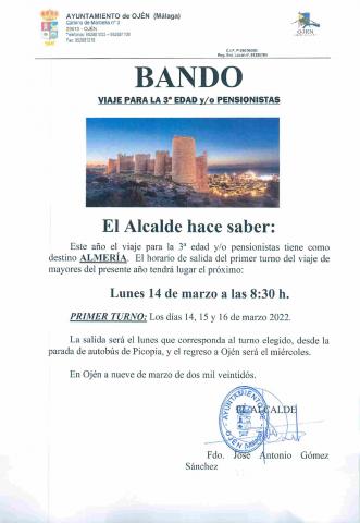 OJÉN BANDO MUNICIPAL