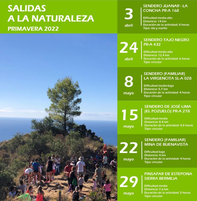 Salidas a la Naturaleza - Primavera 2022