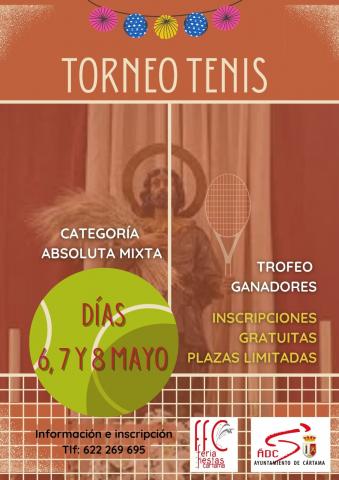 ORGANIZAN UNA NUEVA EDICIÓN DEL TORNEO DE TENIS CON MOTIVO DE LAS FIESTAS DE SAN ISIDRO LABRADOR