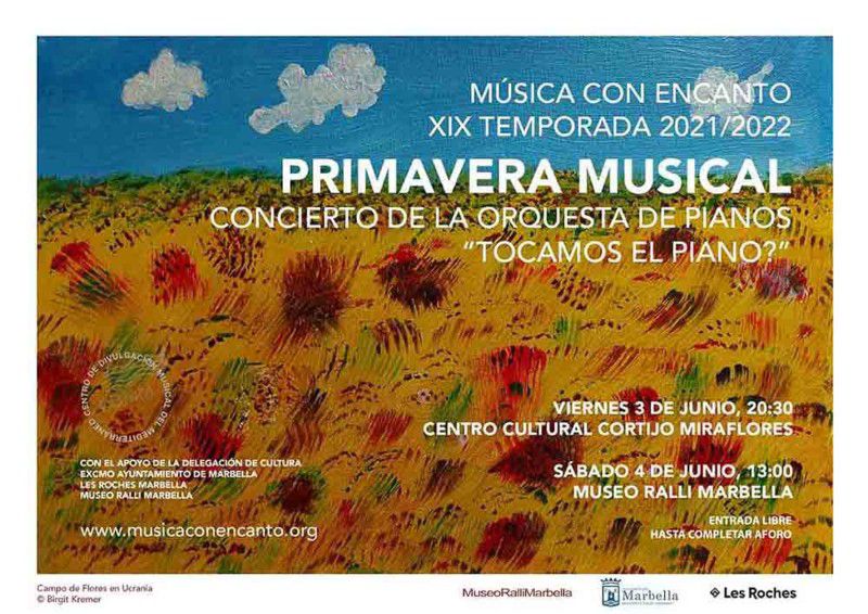 [03 Jun 2022] - PRIMAVERA MUSICAL (Música / Conciertos, Cultura y Enseñanza) Centro Cultural &quot;Cortijo de Miraflores&quot;