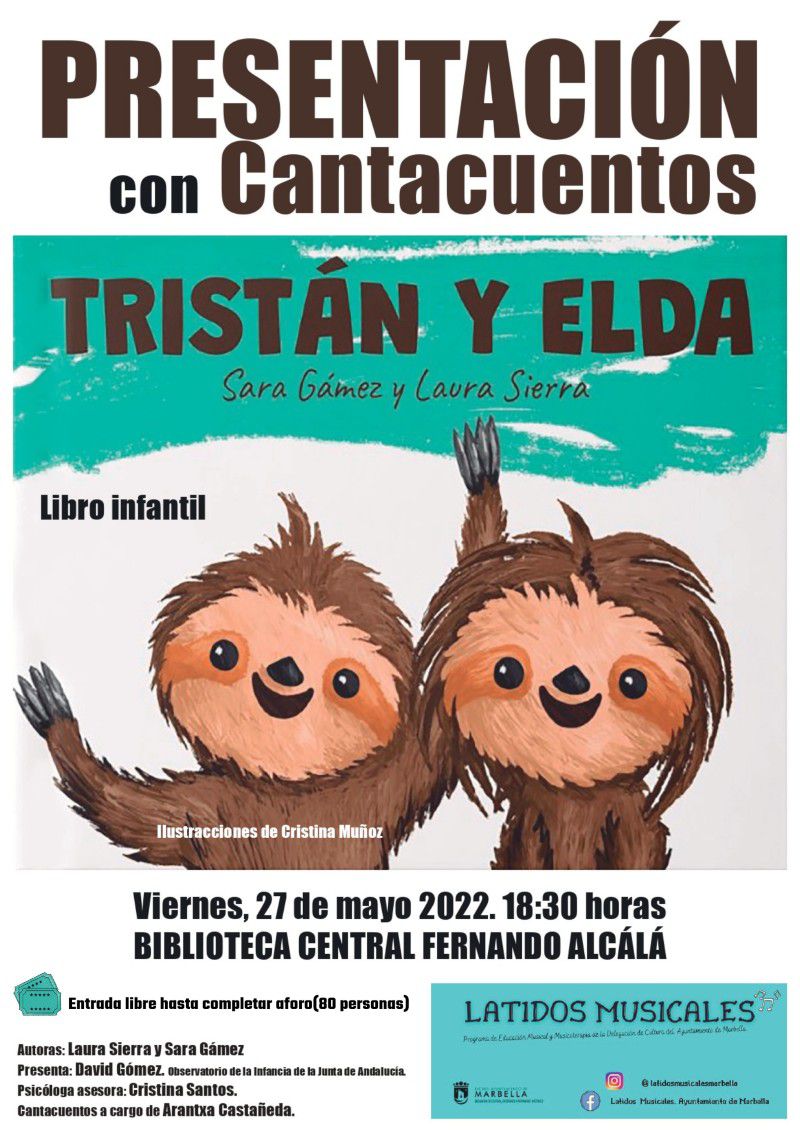 Presentación con cantacuentos del libro infantil Tristán y Elda