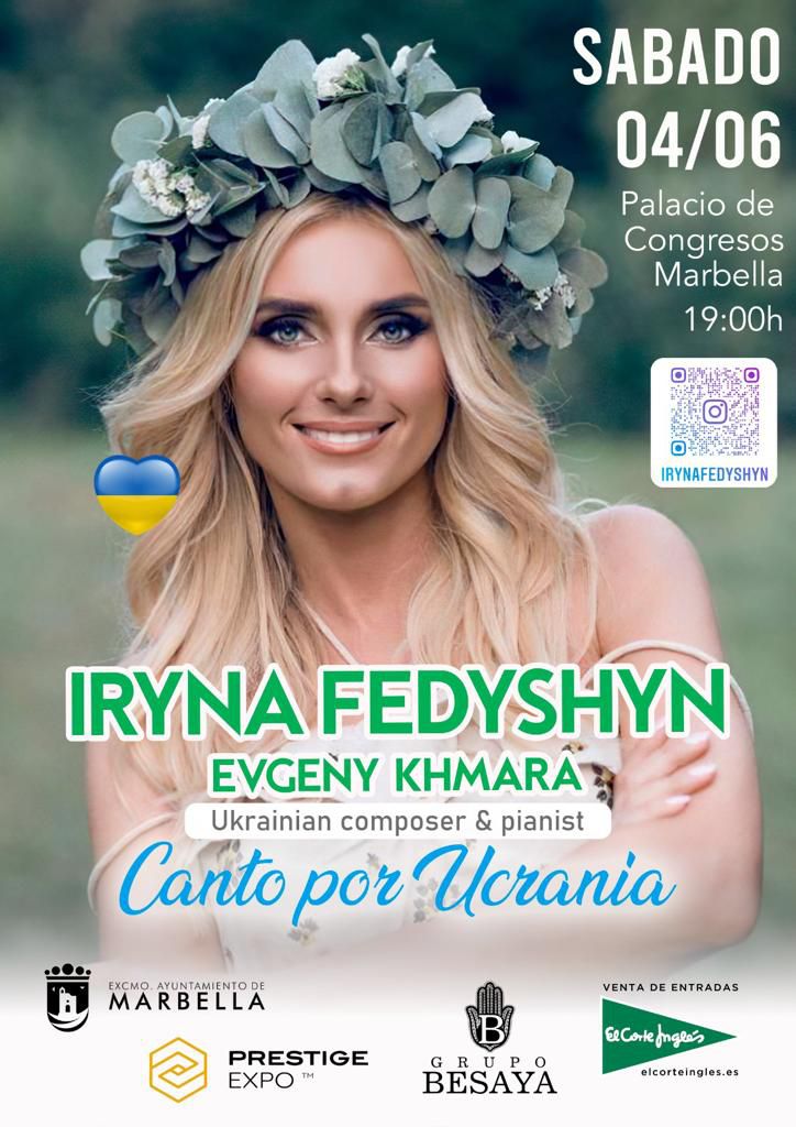 [04 Jun 2022] - IRYNA FEDYSHYN (Actos Benéficos, Música / Conciertos, Residentes Extranjeros) Palacio de Ferias y Congresos &quot;Adolfo Suarez&quot;