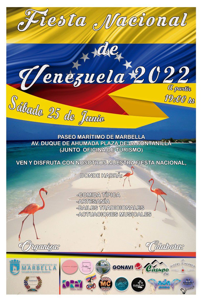 [25 Jun 2022] - FIESTA NACIONAL DE VENEZUELA 2022 (Fiestas, Ferias y Verbenas, Residentes Extranjeros) Oficina de Turismo