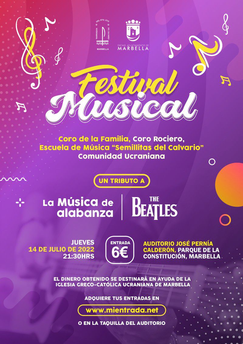 [14 Jul 2022] - FESTIVAL MUSICAL (Música / Conciertos, Cultura y Enseñanza) Auditorio del Parque de la Constitución