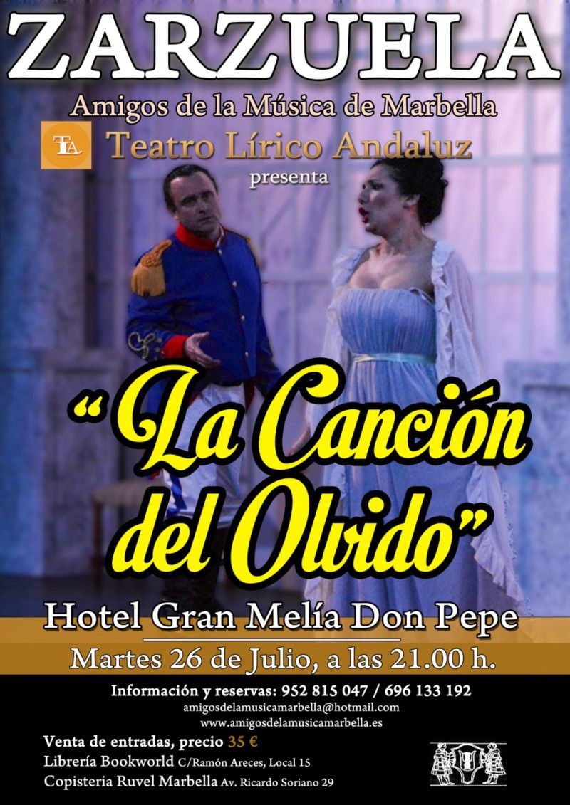 Zarzuela: La Canción del Olvido