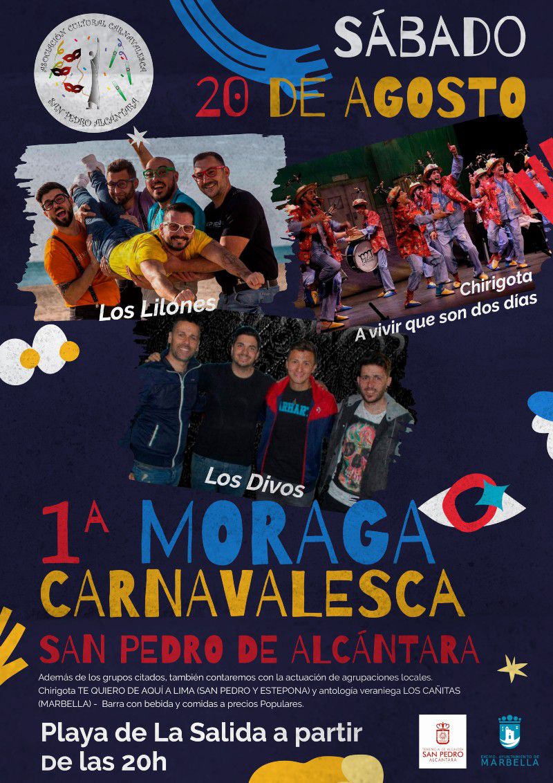 [20 Ago 2022] - 1ª MORAGA CARNAVALESCA SAN PEDRO DE ALCÁNTARA (Música / Conciertos, Fiestas) Playa La Salida