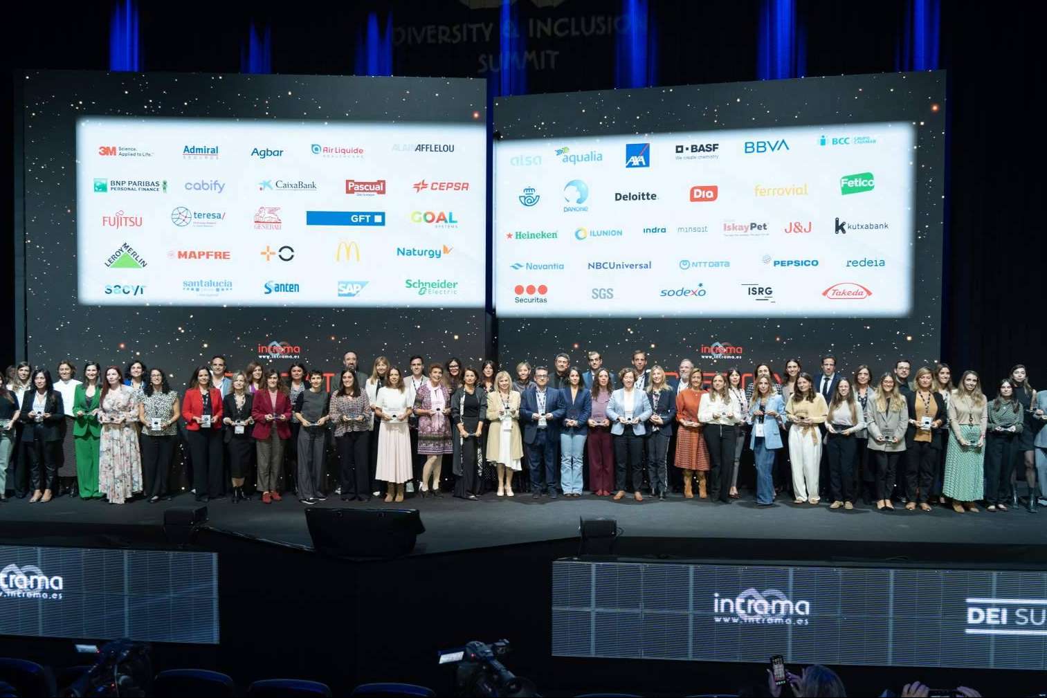 Certificación TOP DIVERSITY COMPANY, otorgada por INTRAMA a las 50 Empresas con mejores prácticas en DEI