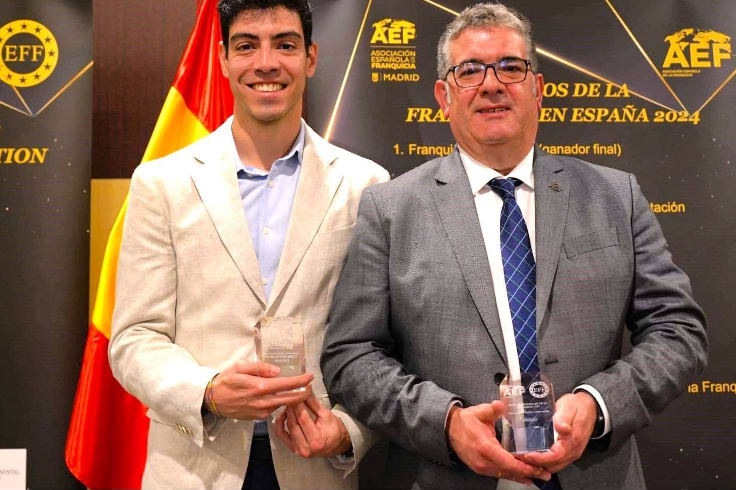 En las categorías de 'Franquiciador del año'  y 'Franquiciado del año' en el sector Alimentación