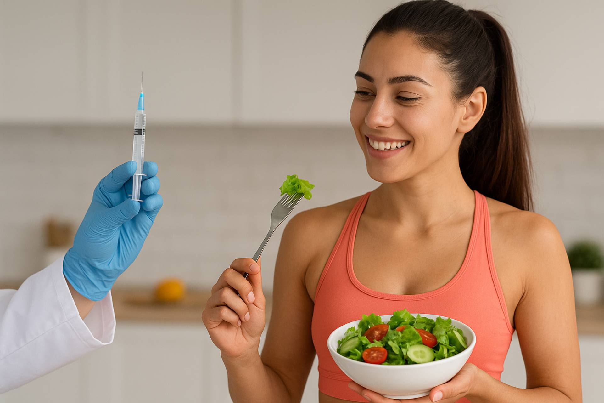 Inyecciones para adelgazar en combinación con dieta y ejercicio; la estrategia más eficaz según los especialistas de Adelgar