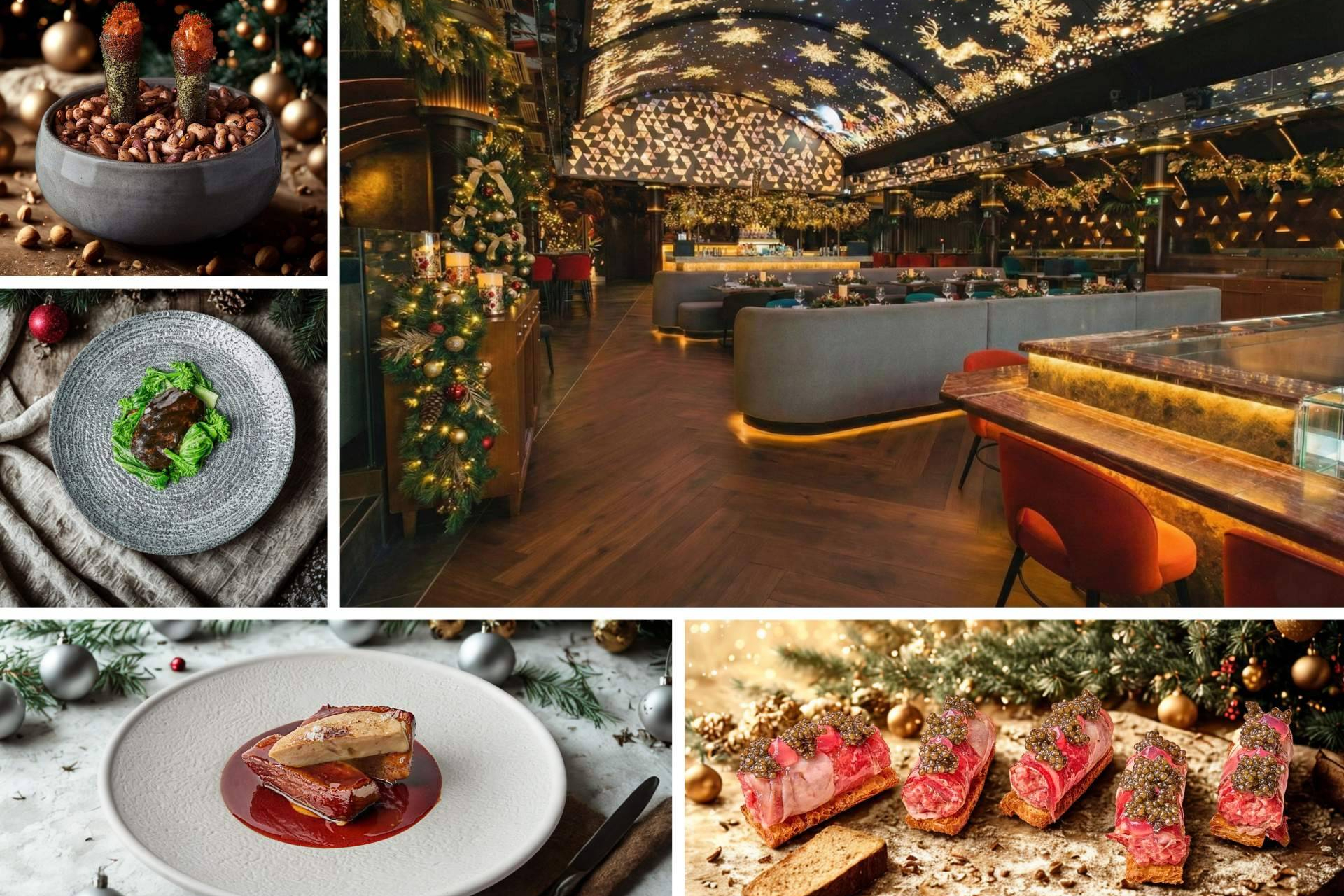 Gastronomía, luces y espectáculo, así se celebra la Navidad en el restaurante Quintoelemento