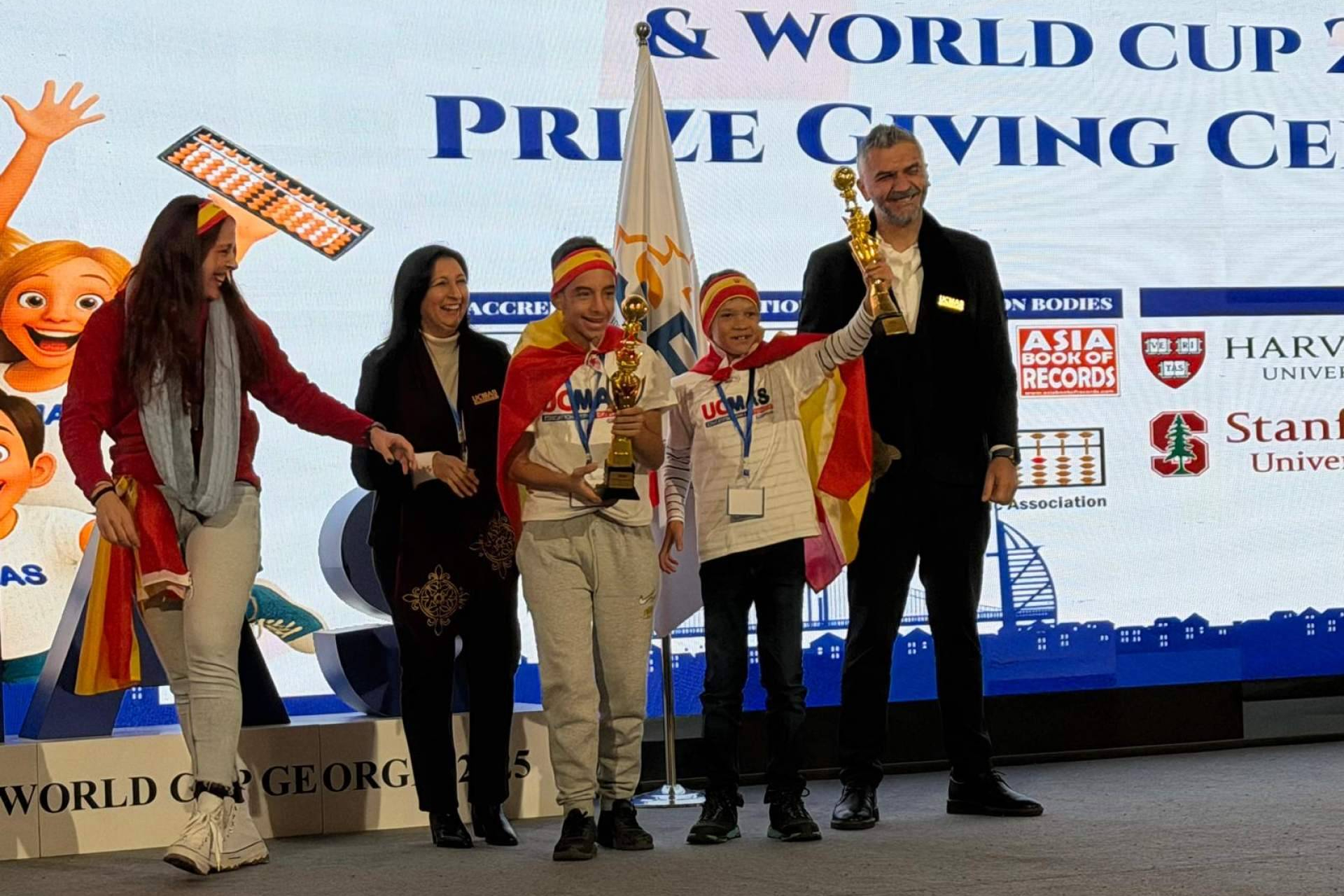 Éxito español en la competición internacional de cálculo mental de UCMAS