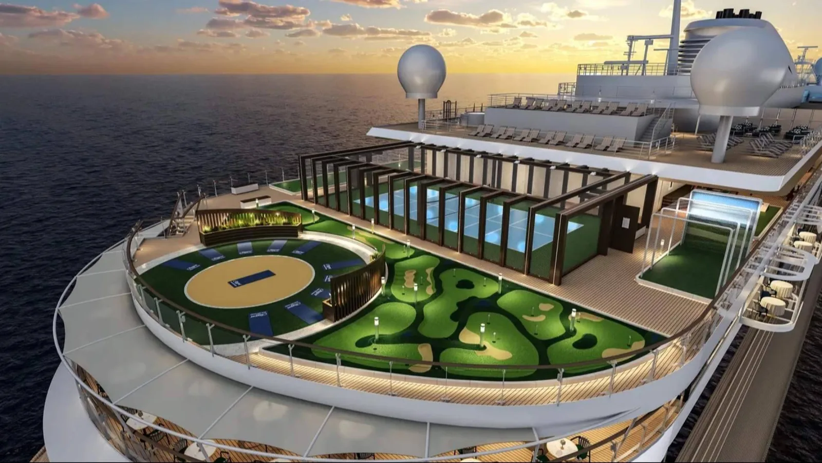 Regent Seven Seas Cruises® eleva el lujo activo con la nueva cubierta Solara Sports a bordo del Seven Seas Prestige™